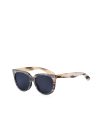 Natural brown-grey horn scratched effect sunglasses