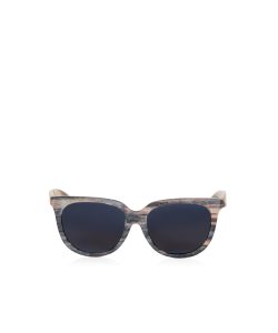 Natural brown-grey horn scratched effect sunglasses 1