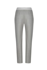 Trousers STRAIGHT GRAY CC00245 Coocoomos wool luxury Kelnės vilnos pilkos back nugara