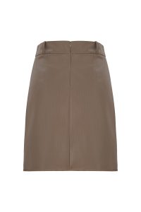 Classic leather skirt luxury skirt long skirt natural fabric ecological fabric coocoomos klasikinis odinis sijonas ilgas sijonas naturalus audinys ekologiskas audinys nugara