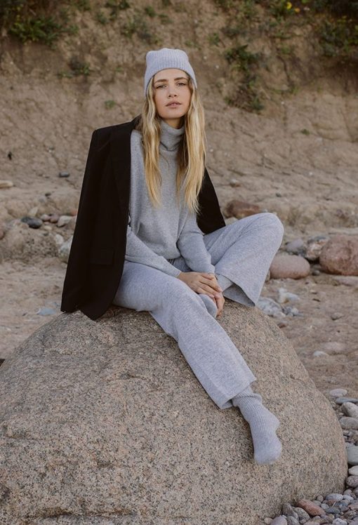 Lisa cashmere turtleneck gray