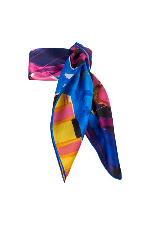 Fly Coocoomos by Ida Grigonė limited edition silk scarf