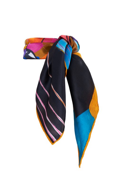 No name Coocoomos by Ida Grigonė limited edition silk scarf