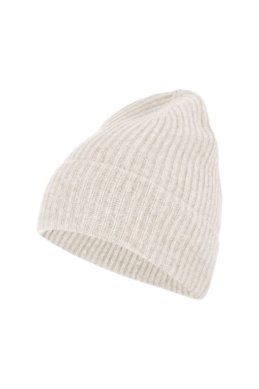 Hipster cashmere hat white