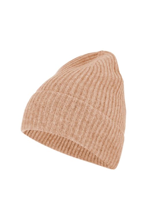 Hipster cashmere hat camel