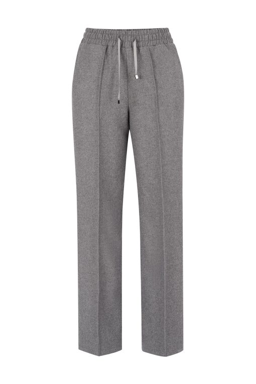 Franky merino wool trousers gray