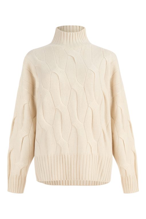 Grace cabel sweater white