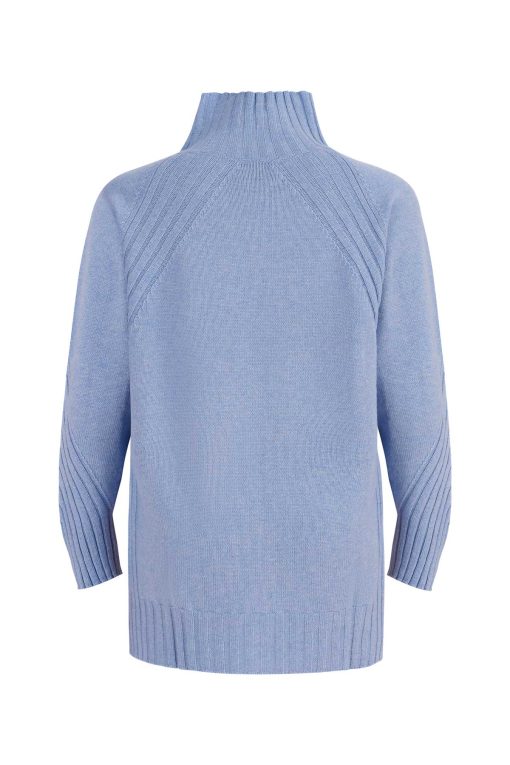 Ice blue cashmere sweater