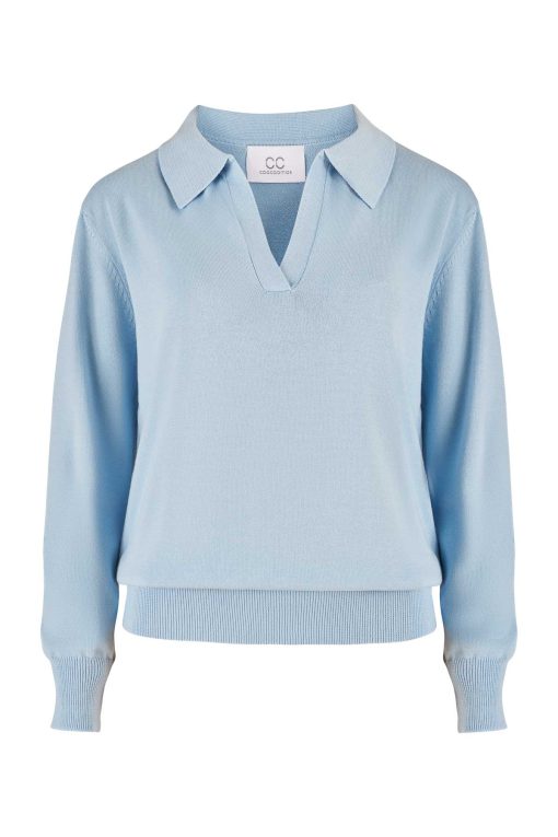 Gizel cotton sweater blue