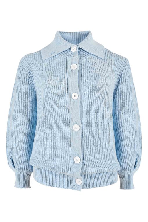 Lila cotton cardigan blue