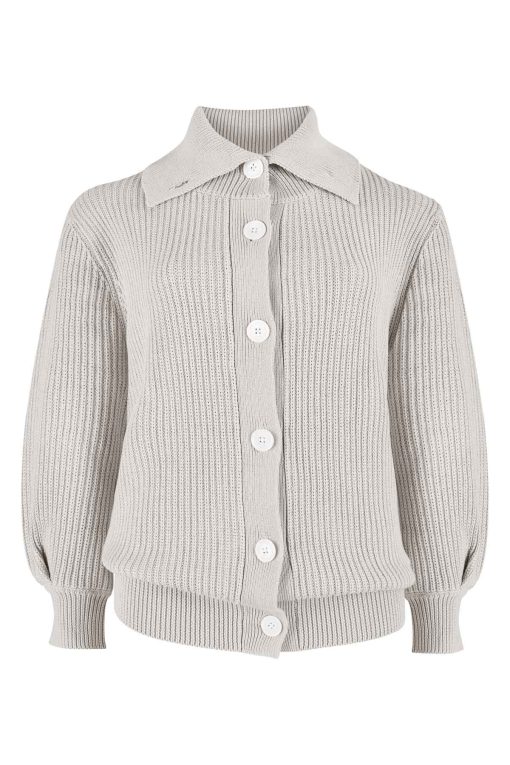 Lila cotton cardigan grey