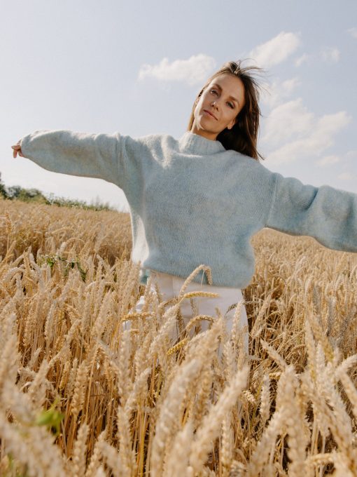 Baby blue mohair sweater