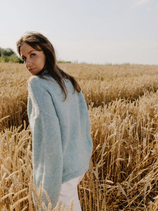 Baby blue mohair sweater