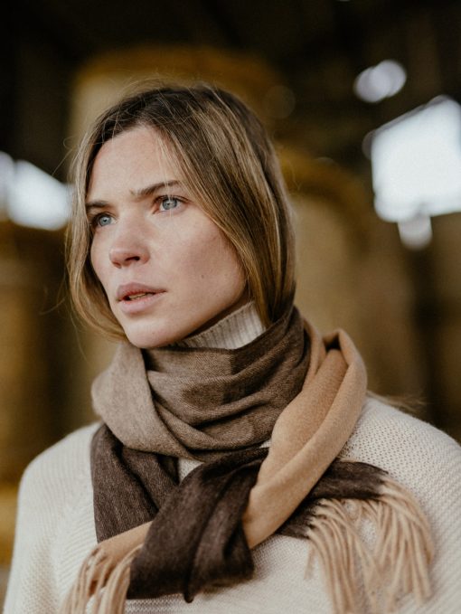 Double cashmere scarf