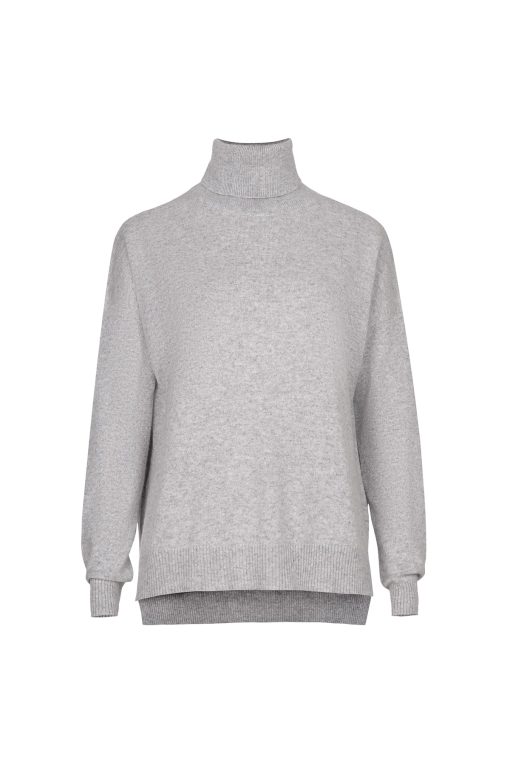 Lisa cashmere turtleneck gray