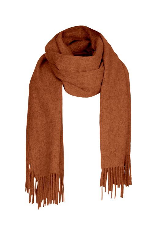 Golden camel lambs wool scarf