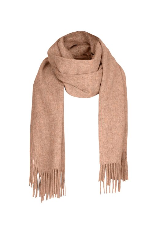 Camel lambs wool scarf