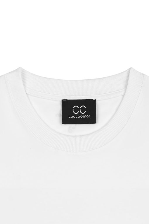 Coocoomos white cotton t-shirt