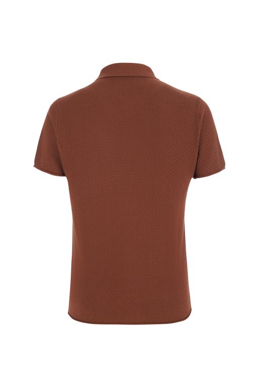 Polo cotton t-shirt brown