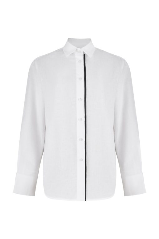 Kriss linen shirt white