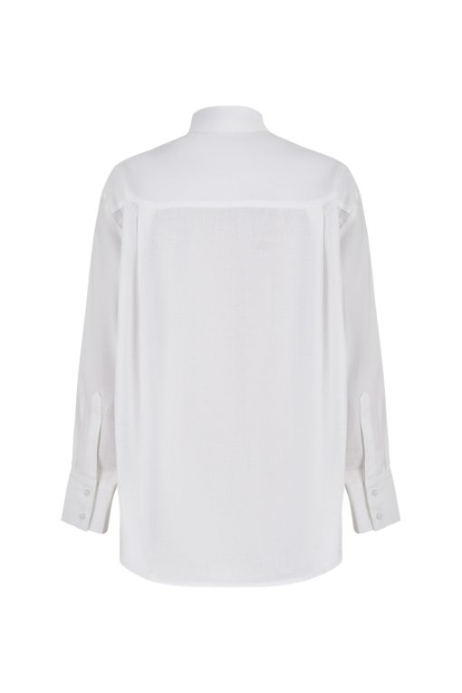 Kriss linen shirt white