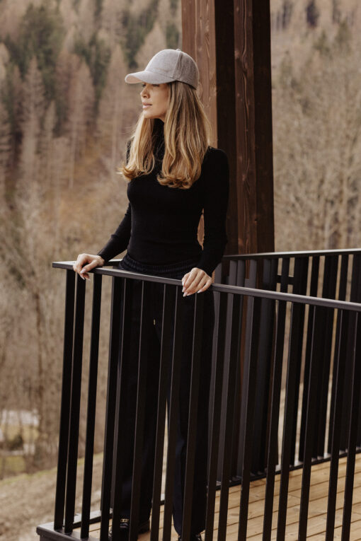 Ellen merino wool turtleneck gray