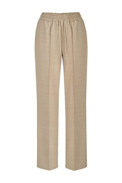 Franky merino wool trousers latte