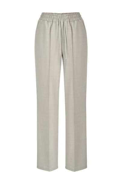 Franky merino wool trousers light gray