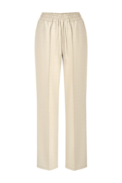Franky merino wool trousers cream