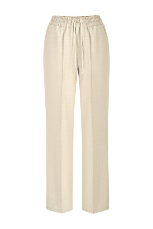 Franky merino wool trousers cream