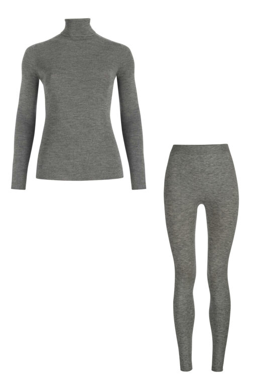Ellen merino wool turtleneck gray